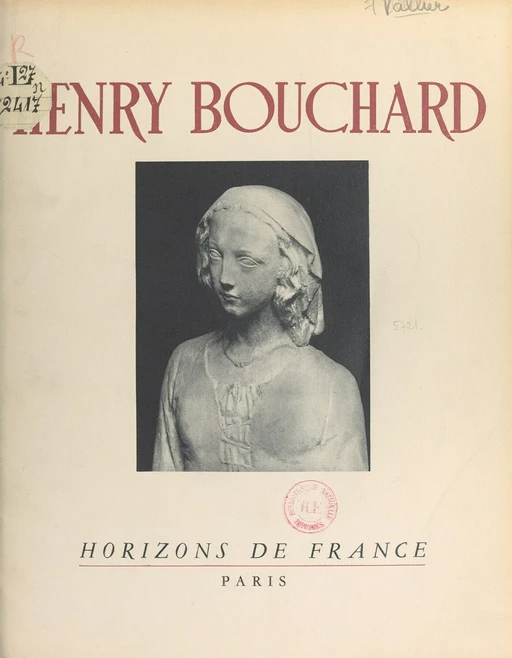 Henry Bouchard - Thérèse Vallier - FeniXX réédition numérique