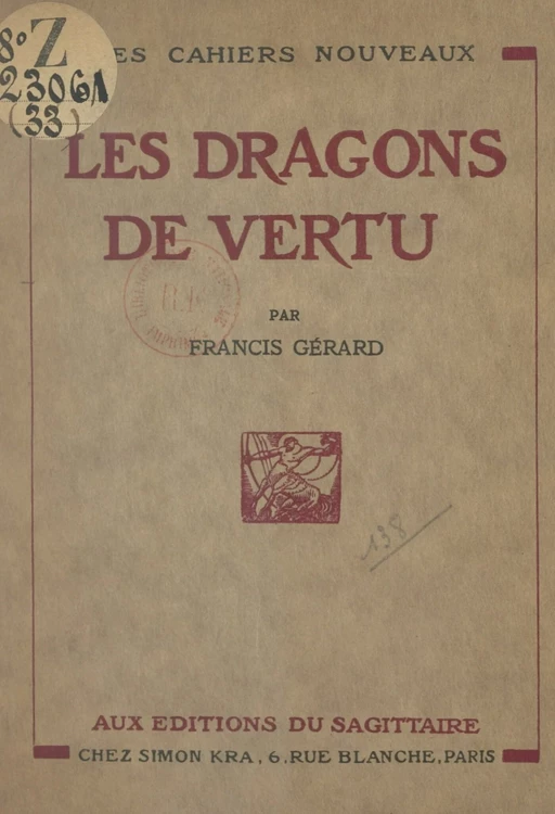 Les dragons de vertu - Francis Gérard - FeniXX réédition numérique