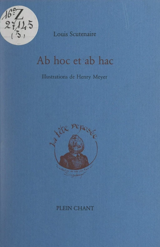 Ab hoc et ab hac - Louis Scutenaire - FeniXX réédition numérique