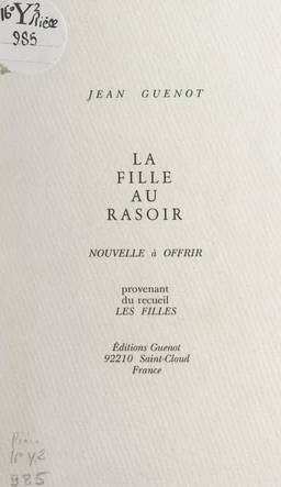 La fille au rasoir