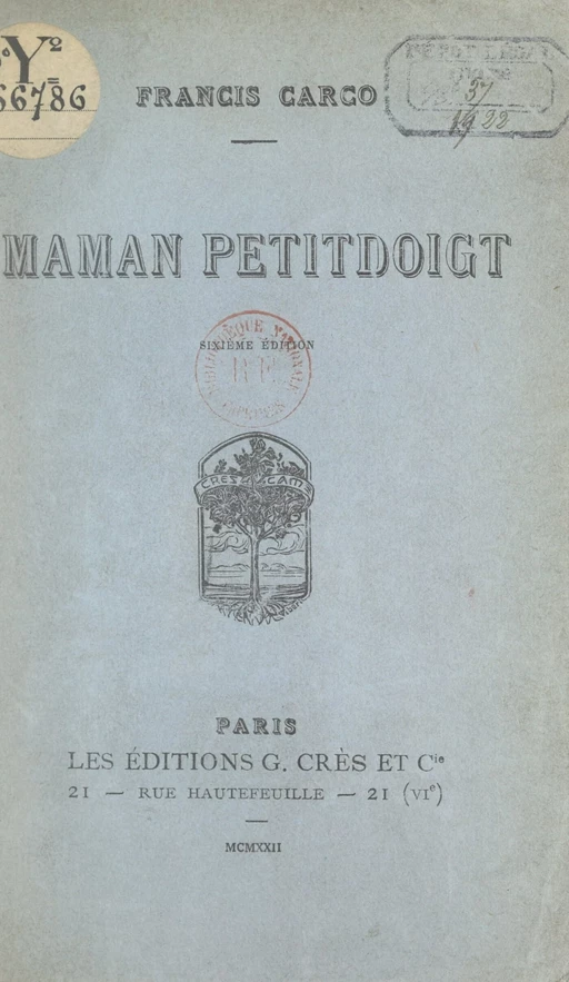 Maman Petitdoigt - Francis Carco - FeniXX réédition numérique