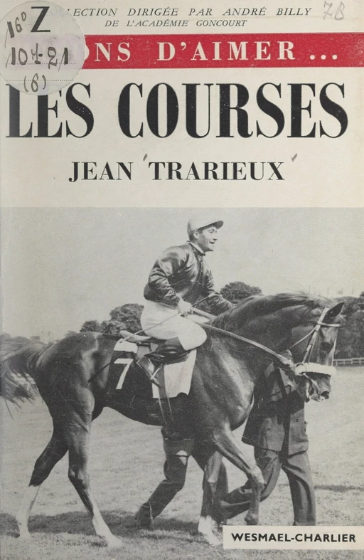 Les courses - Jean Trarieux - FeniXX réédition numérique