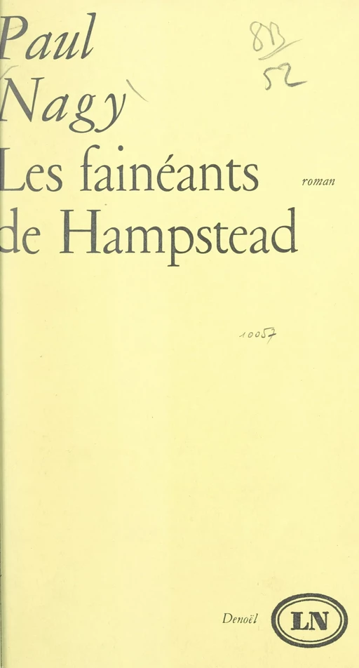 Les fainéants de Hampstead - Paul Nagy - FeniXX réédition numérique