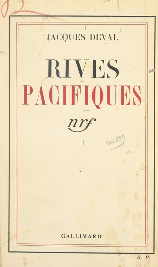 Rives pacifiques - Jacques Deval - FeniXX réédition numérique