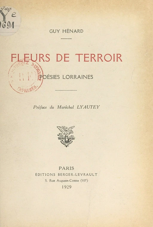 Fleurs de terroir - Guy Hénard - FeniXX réédition numérique