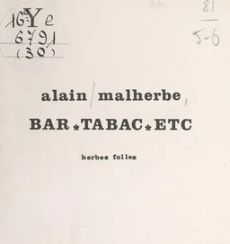 Bar, tabac, etc