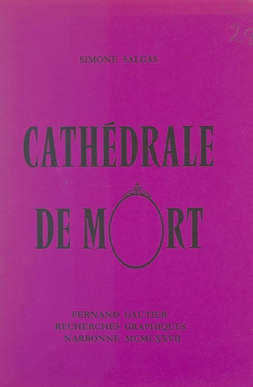 Cathédrale de mort - Simone Salgas - FeniXX réédition numérique