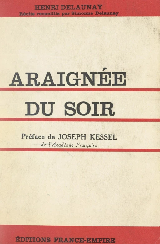 Araignée du soir - Henri Delaunay - FeniXX réédition numérique