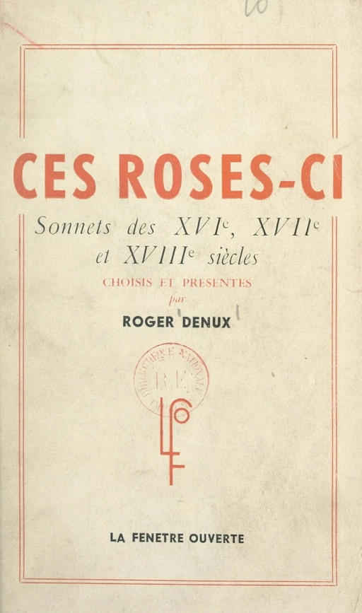 Ces roses-ci... -  Collectif - FeniXX réédition numérique