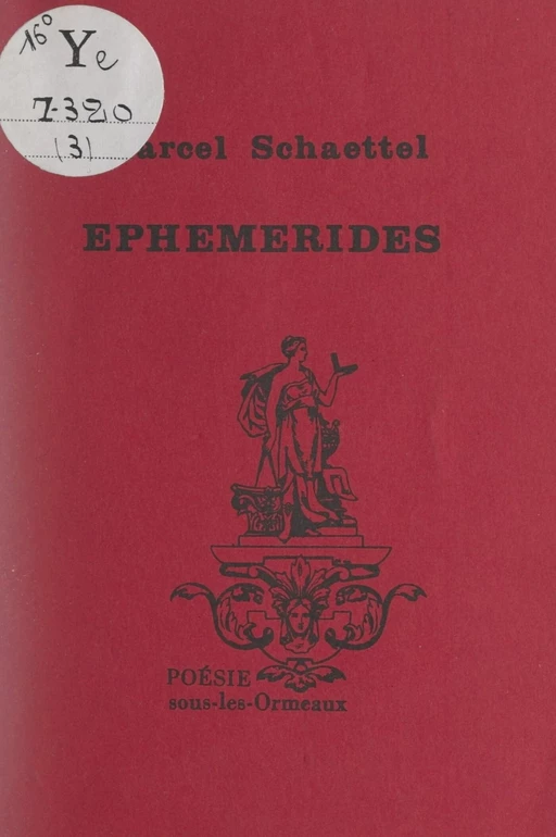 Éphémérides - Marcel Schaettel - FeniXX réédition numérique