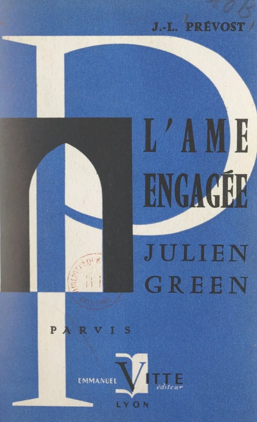 Julien Green - Jean-Laurent Prévost - FeniXX réédition numérique