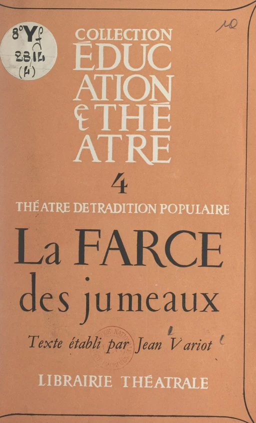 La farce des jumeaux - Jean Variot - FeniXX réédition numérique