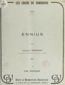 Ennius (1). Les annales