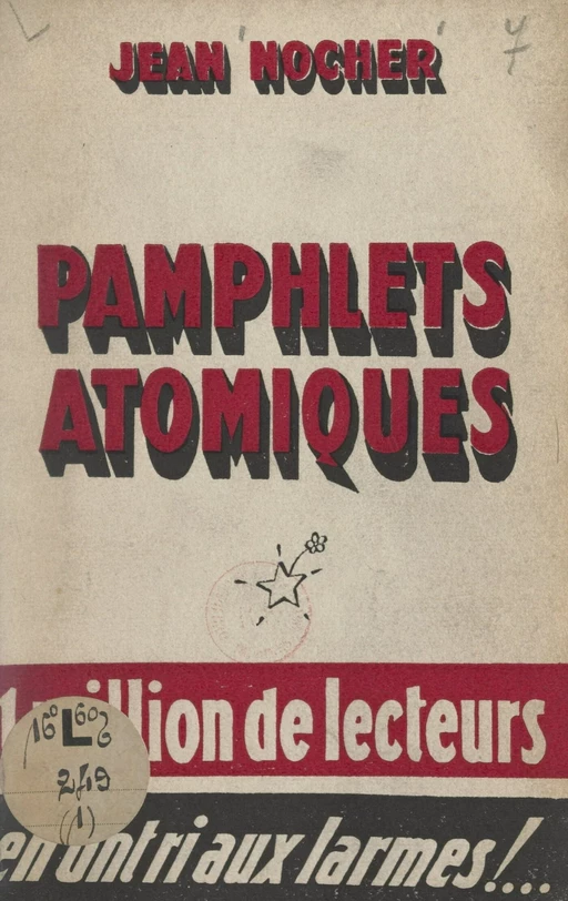 Pamphlets atomiques - Jean Nocher - FeniXX réédition numérique