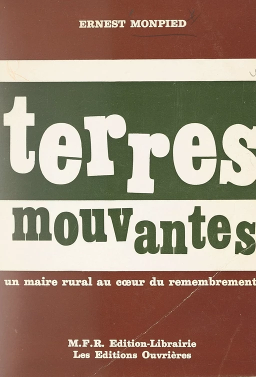 Terres mouvantes - Ernest Monpied - FeniXX réédition numérique