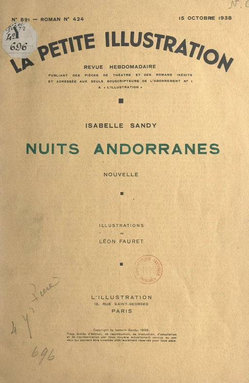 Nuits andorranes - Isabelle Sandy - FeniXX réédition numérique