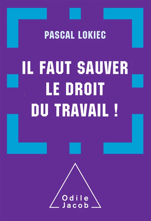 Il faut sauver le droit du travail ! - Pascal Lokiec - Odile Jacob