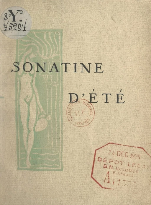 Sonatine d'été - José Ferba - FeniXX réédition numérique