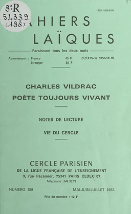 Charles Vildrac, poète toujours vivant