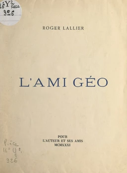 L'ami Géo