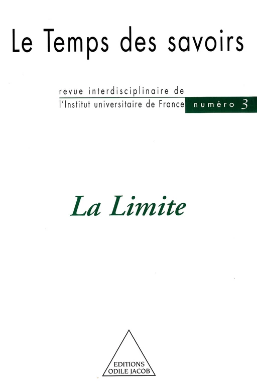 La Limite - Dominique Rousseau, Michel Morvan - Odile Jacob