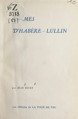 Poèmes d'Habère-Lullin