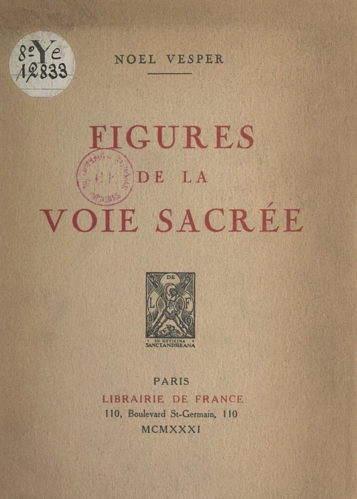 Figures de la voie sacrée - Noël Vesper - FeniXX réédition numérique