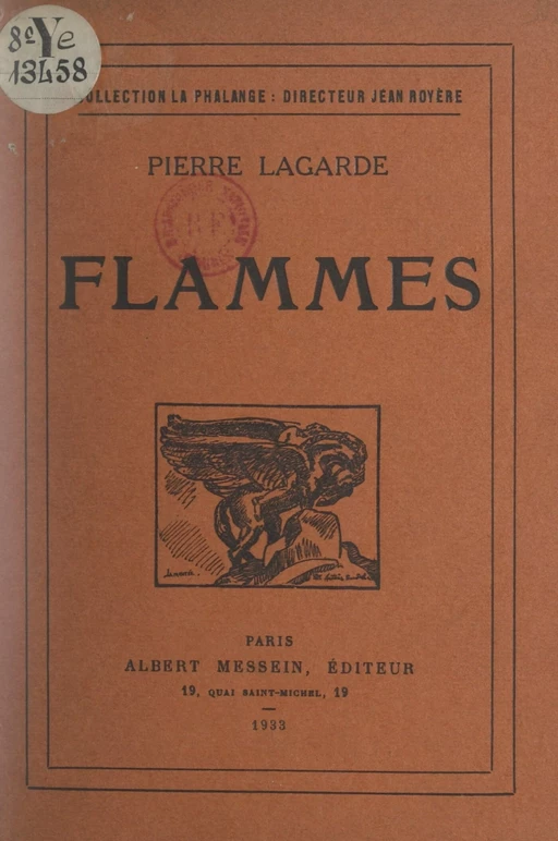 Flammes - Pierre Lagarde - FeniXX réédition numérique