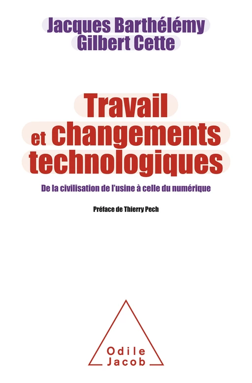 Travail et Changements technologiques - Gilbert Cette, Jacques Barthélémy - Odile Jacob