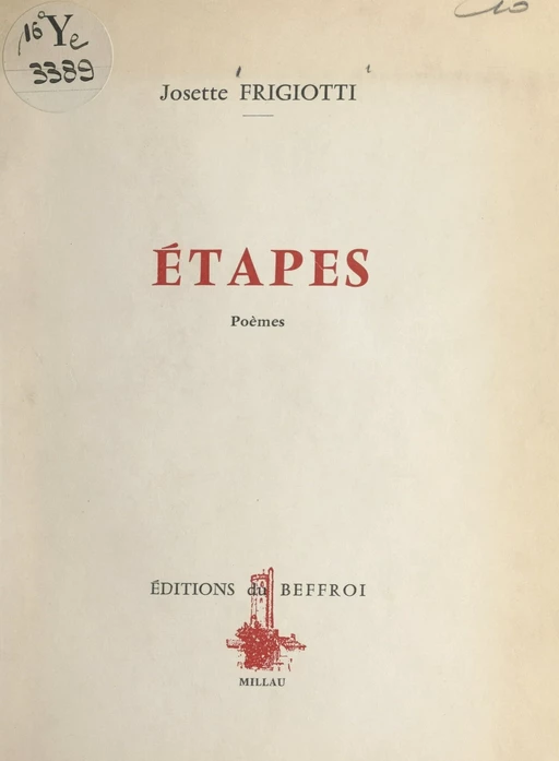 Étapes - Josette Frigiotti - FeniXX réédition numérique