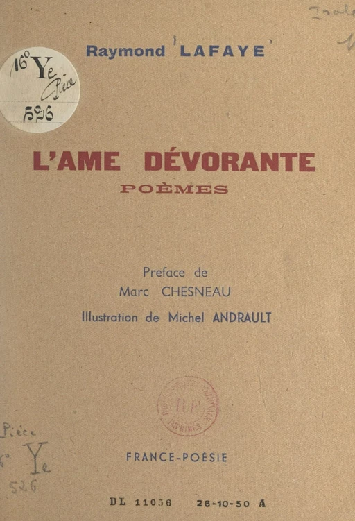 L'âme dévorante - Raymond Lafaye - FeniXX réédition numérique