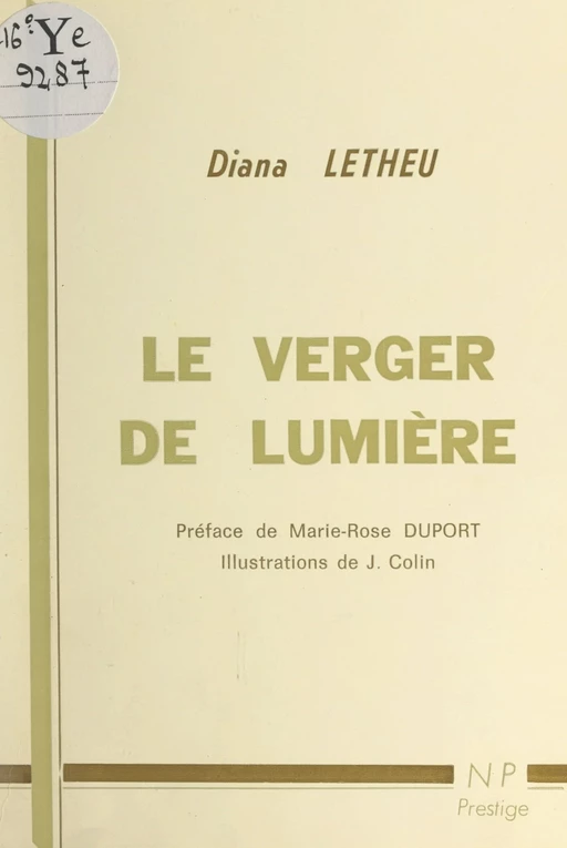 Le verger de lumière - Diana Letheu - FeniXX réédition numérique