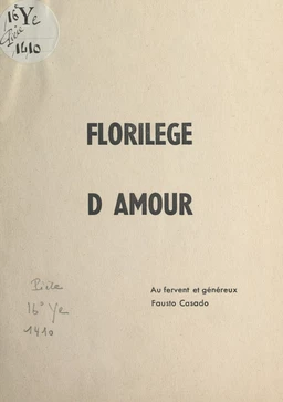 Florilège d'amour