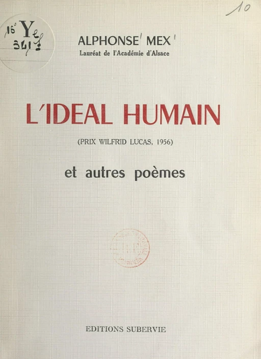 L'idéal humain - Alphonse Mex - FeniXX réédition numérique