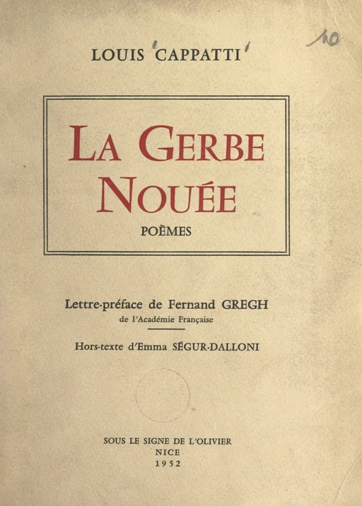 La gerbe nouée - Louis Cappy - FeniXX réédition numérique