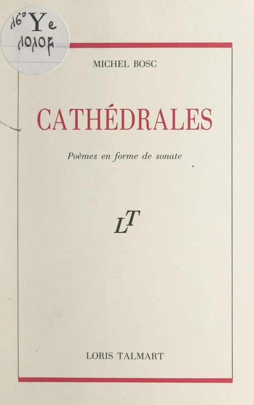 Cathédrales - Michel Bosc - FeniXX réédition numérique