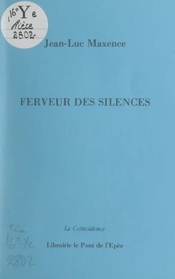 Ferveur des silences