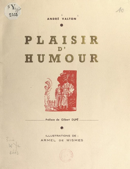 Plaisir d'humour - André Valton - FeniXX réédition numérique