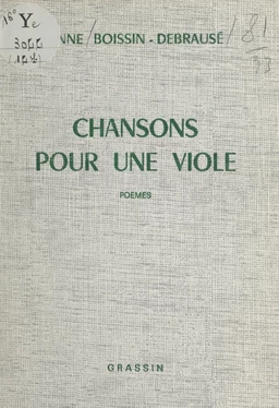 Chansons pour une viole