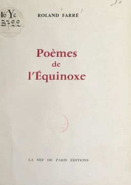 Poèmes de l'équinoxe