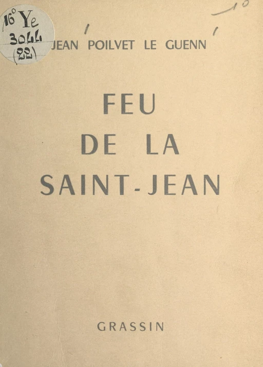 Feu de la Saint-Jean - Jean Poilvet le Guenn - FeniXX réédition numérique