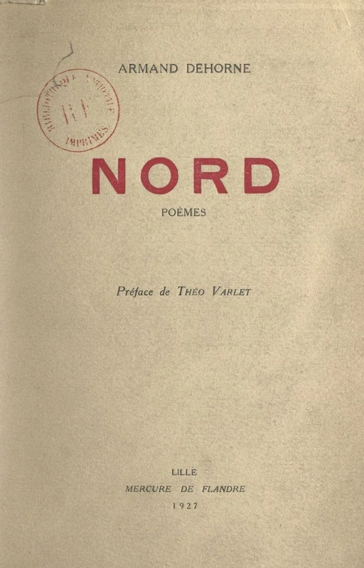 Nord - Armand Dehorne - FeniXX réédition numérique