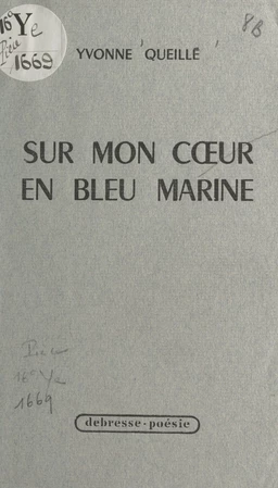 Sur mon cœur en bleu marine