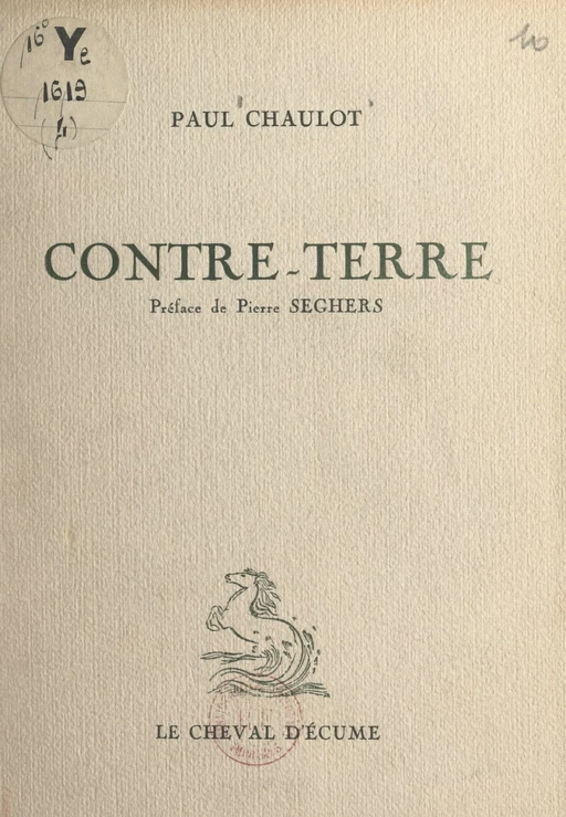 Contre-terre - Paul Chaulot - FeniXX réédition numérique