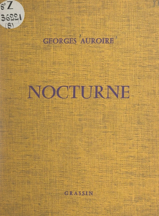 Nocturne - Georges Auroire - FeniXX réédition numérique