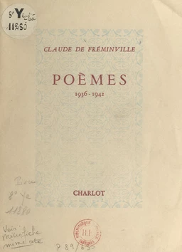 Poèmes, 1936-1942