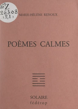 Poèmes calmes