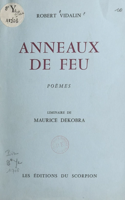 Anneaux de feu - Robert Vidalin - FeniXX réédition numérique