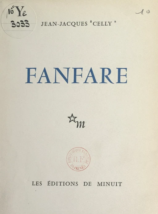 Fanfare - Jean-Jacques Celly - FeniXX réédition numérique