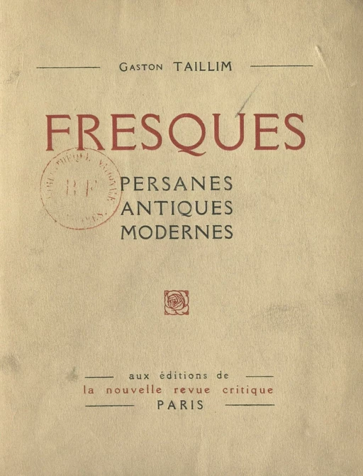 Fresques - Gaston Taillim - FeniXX réédition numérique